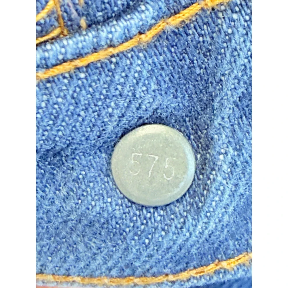 Vintage Levis 516 Orange Tab Jeans 75' Mens 34x30 Medium Wash Straight Leg
